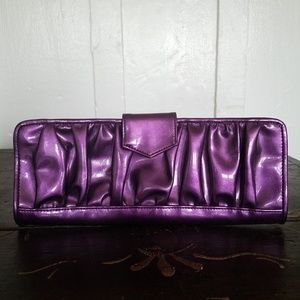 Purple Patent Leather Clutch